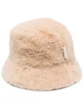 Max Mara fluffy bucket hat - Neutrals