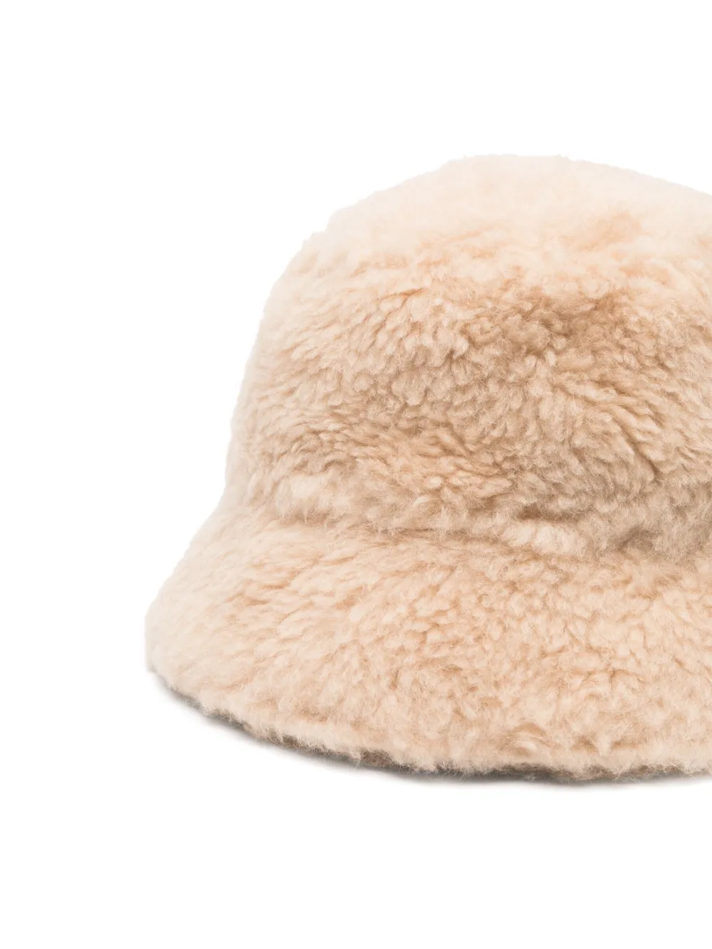 Max Mara Fluffy Bucket Hat In Neutral