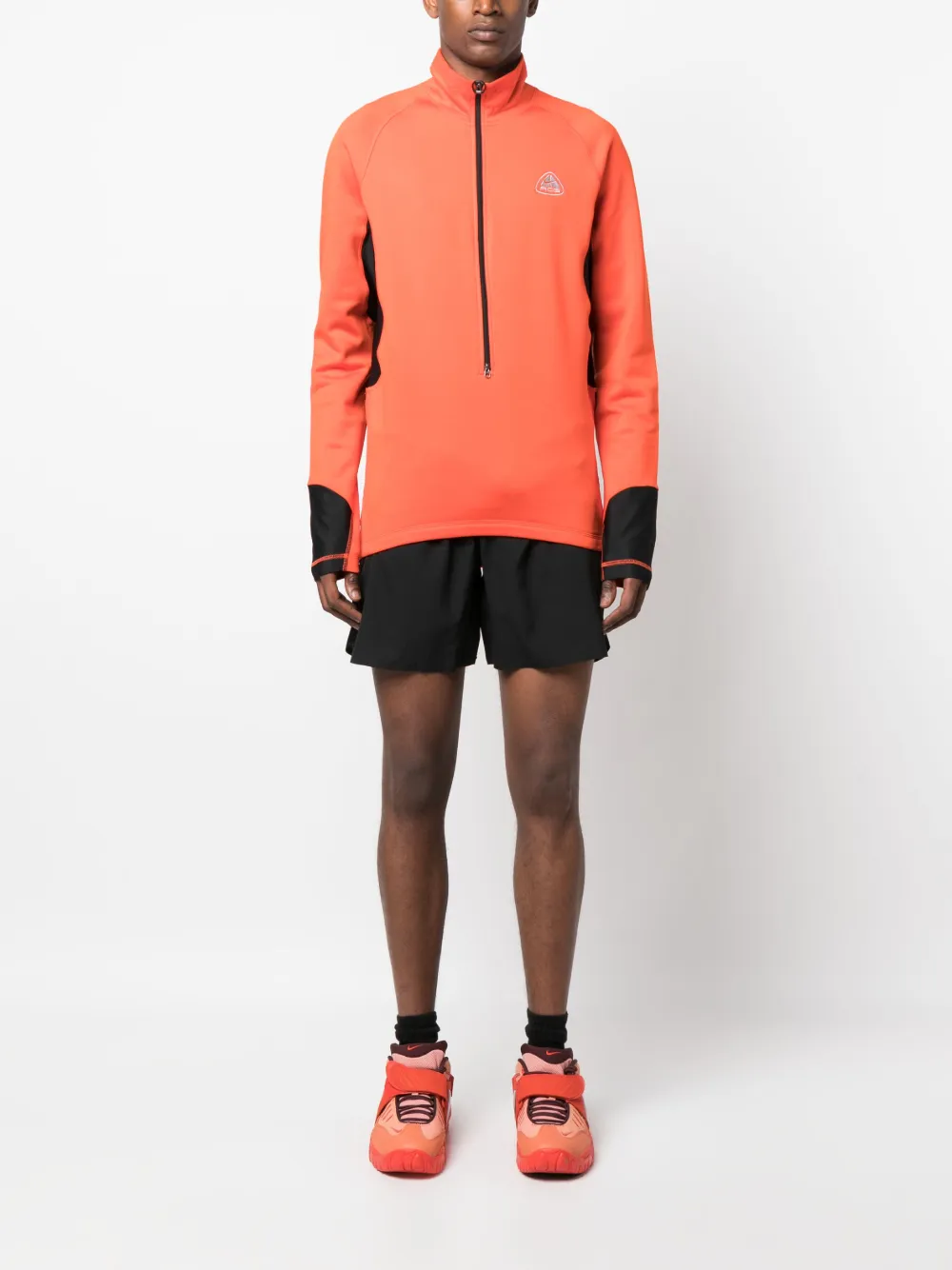 Nike x Polartec ACG sweater met halve rits - Oranje