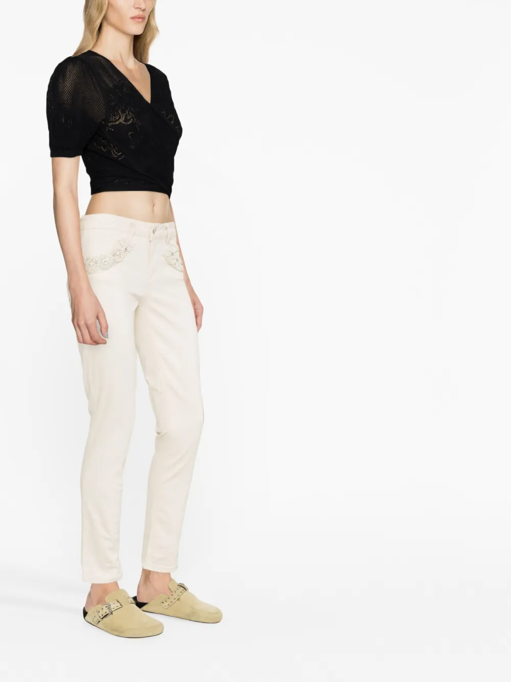 Bottom Up Embellished Skinny Jeans