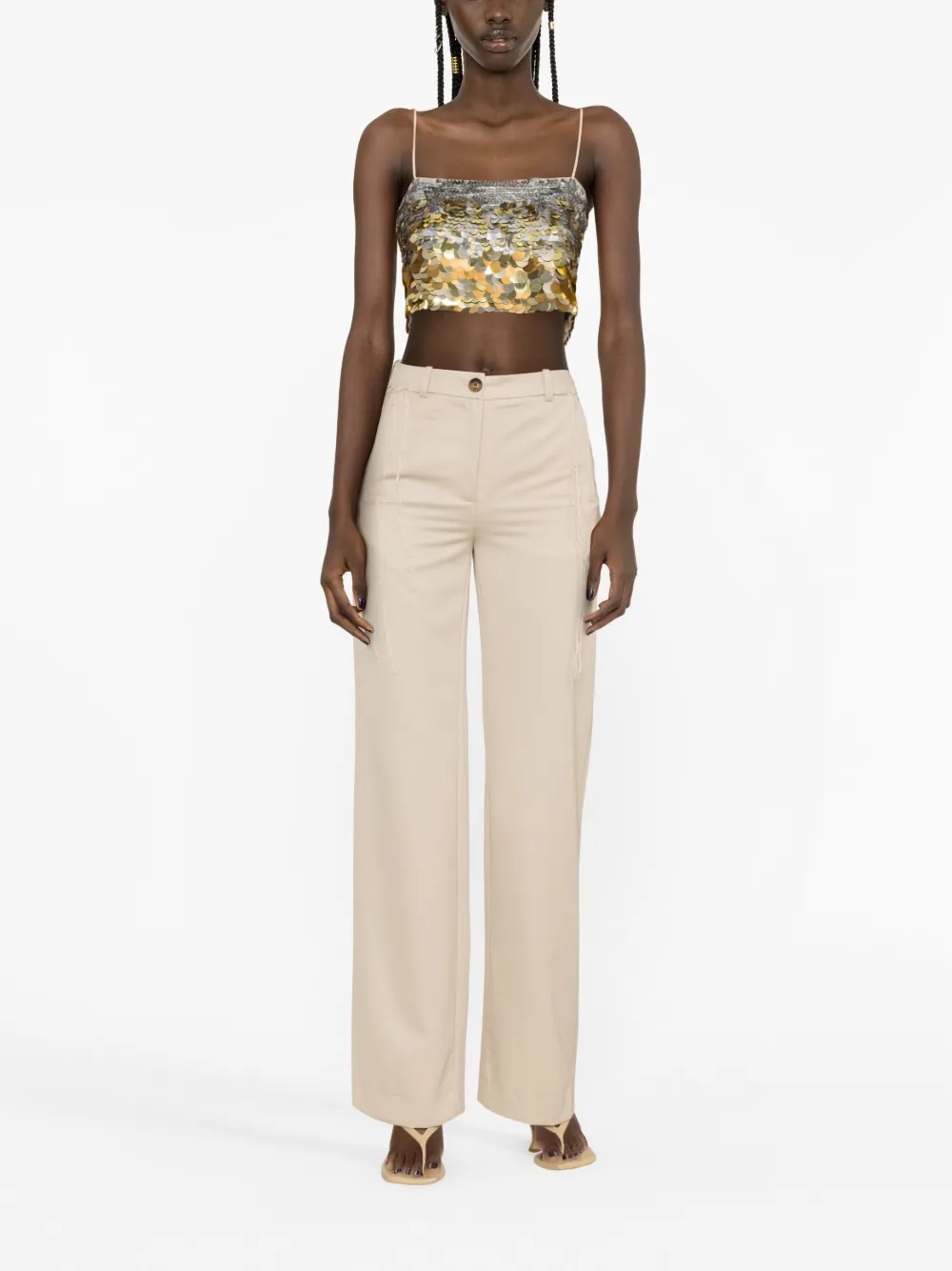 PINKO Cropped top - Beige