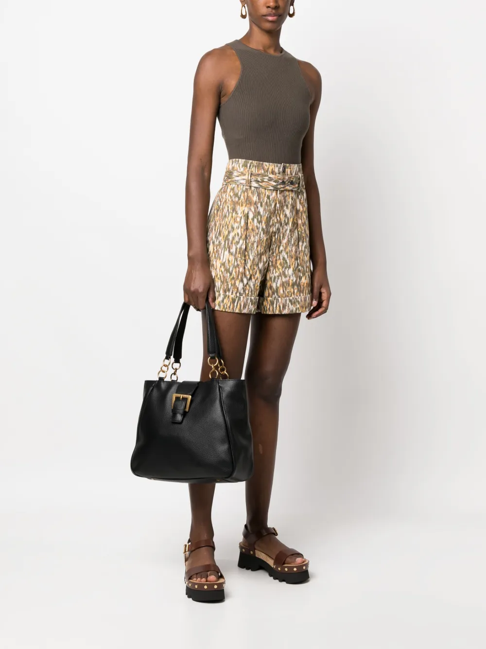 LIU JO buckle-fastening tote bag - Zwart