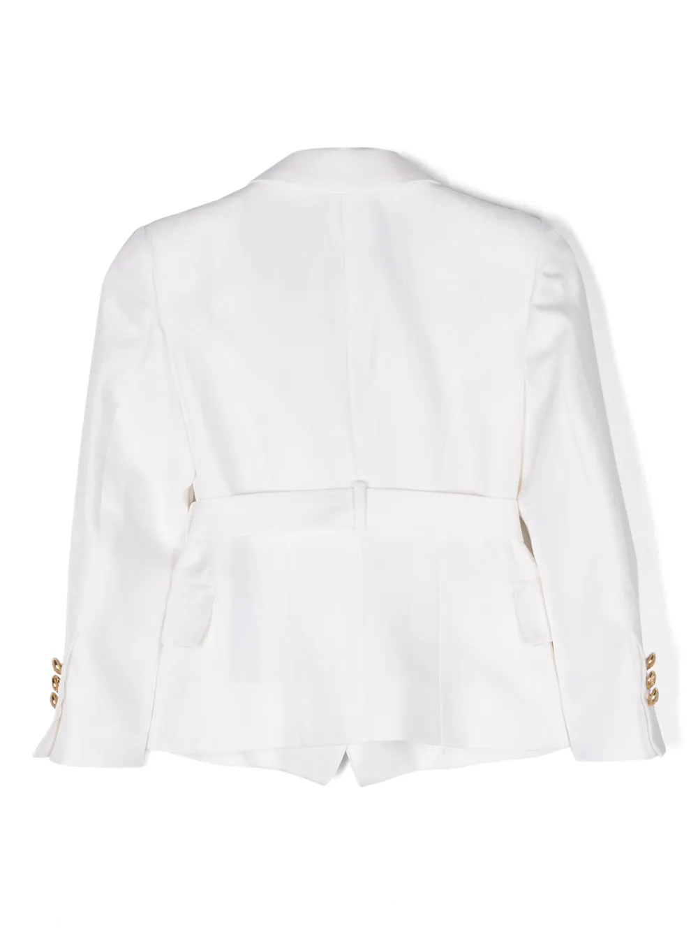 Balmain Kids Blazer met dubbele rij knopen - Wit