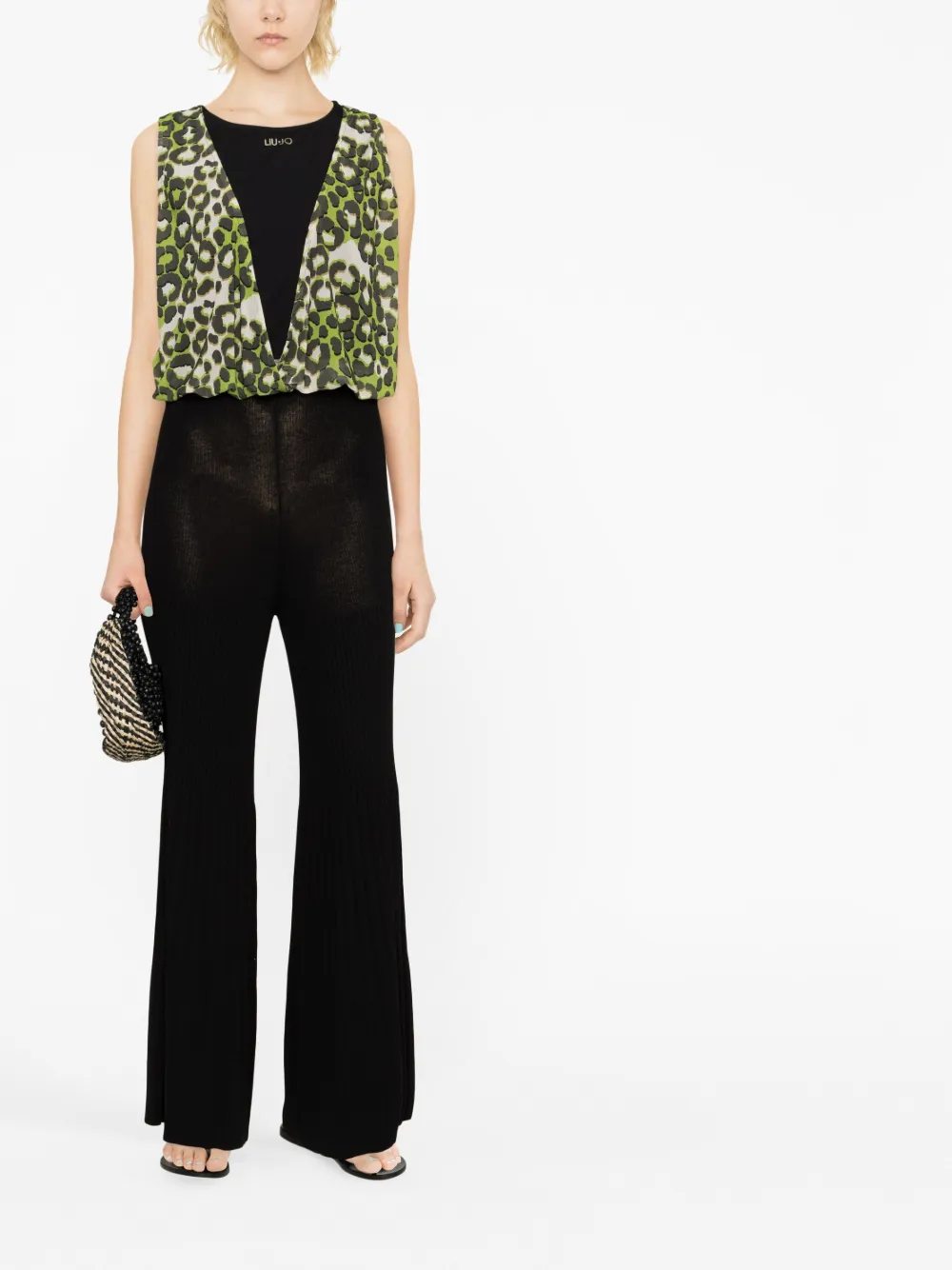 TWINSET High-waist broek - Zwart