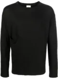 Ma'ry'ya long-sleeve linen T-shirt - Black