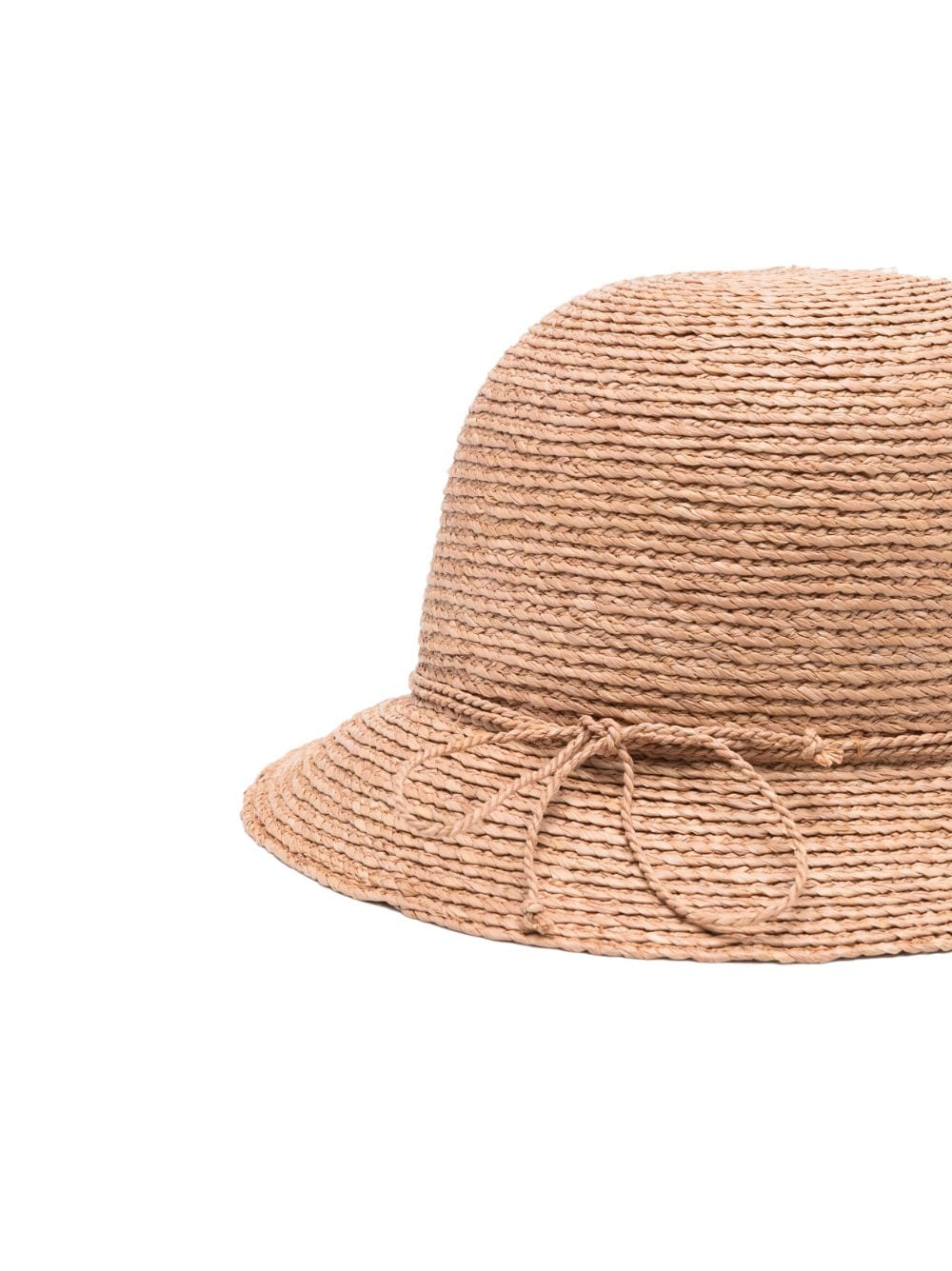 Shop Helen Kaminski Bow-detailing Raffia Sun Hat In Neutrals