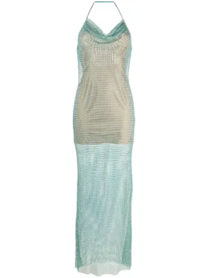 green rhinestone mesh midi dress FIELDS OF GREEN MESH MIDI DRESS – AKIRA