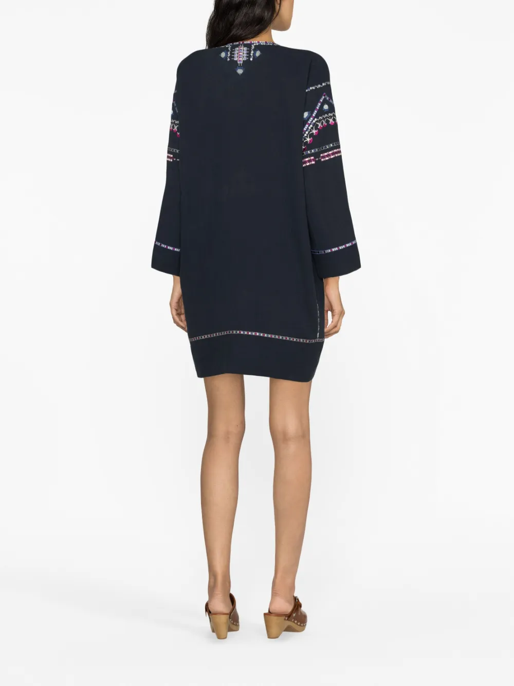 Shop Isabel Marant Chemsi Sequin-embellished Minidress In Blue