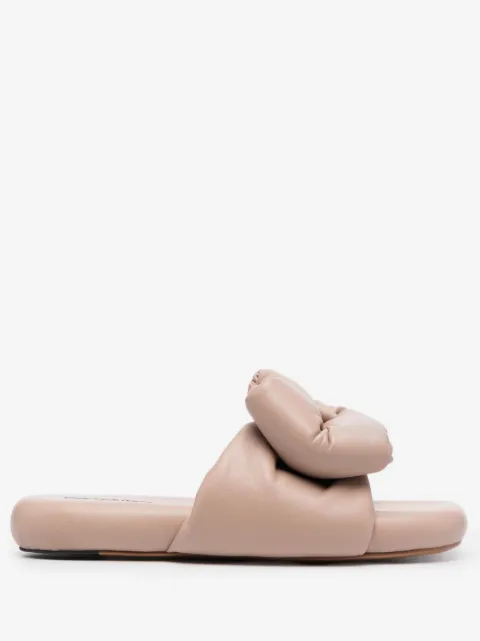 Off-White bow-detail leather sandals