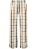 Alberto Biani plaid-check pattern cropped trousers - Neutrals