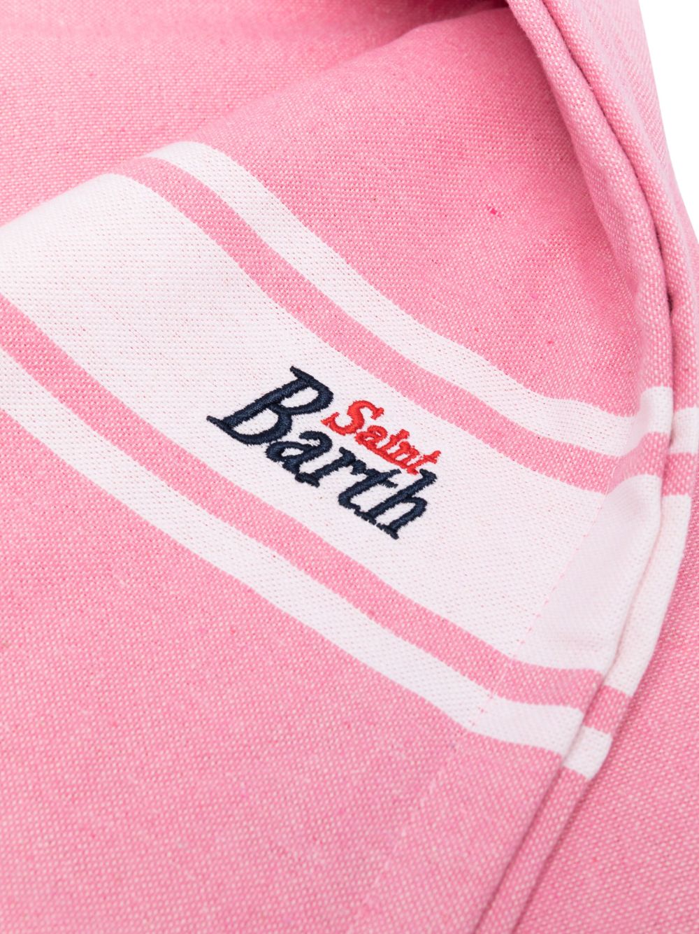 MC2 Saint Barth logo-embroidered beach towel - Roze