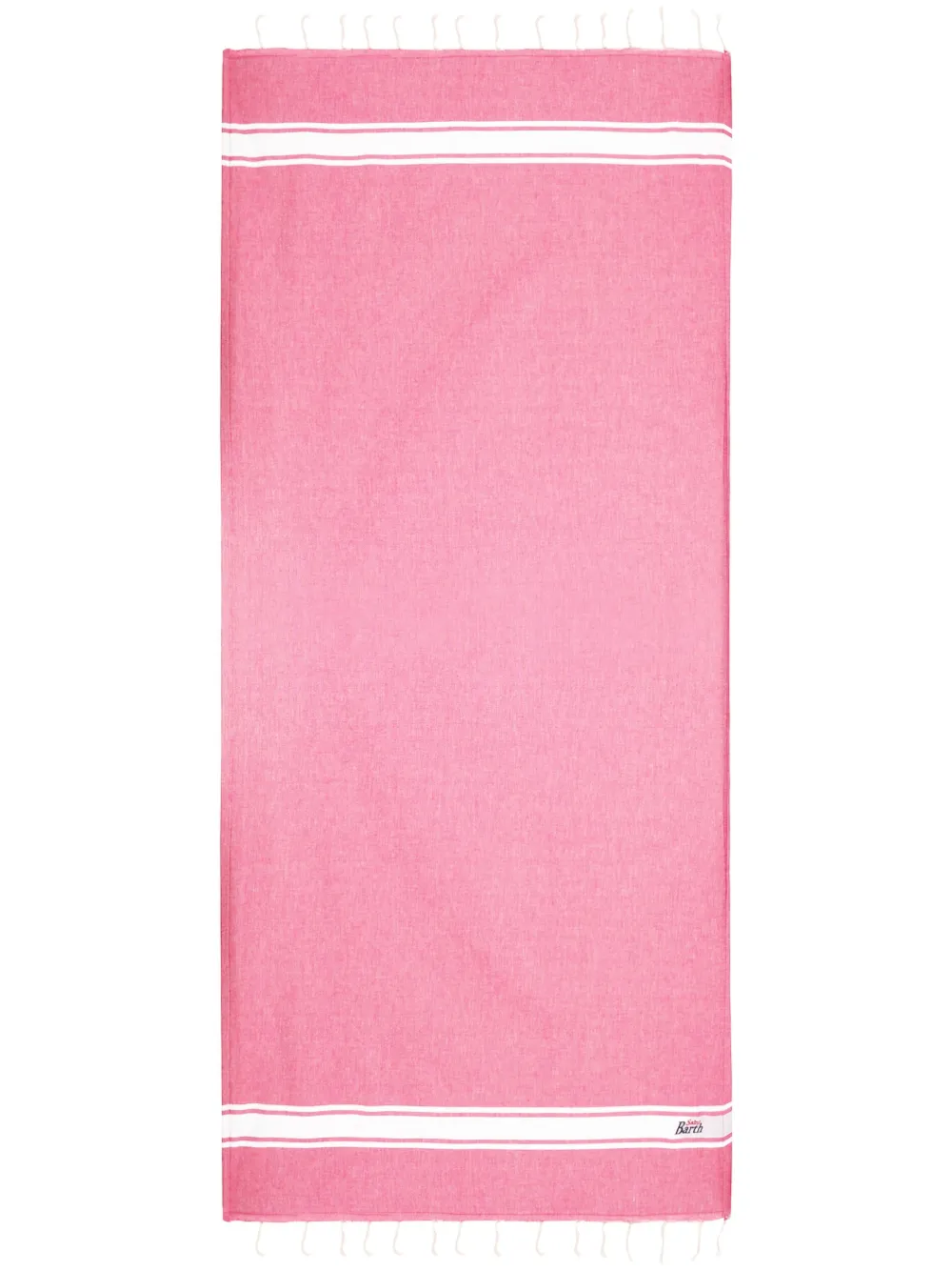 Mc2 Saint Barth Logo-embroidered Beach Towel In Pink