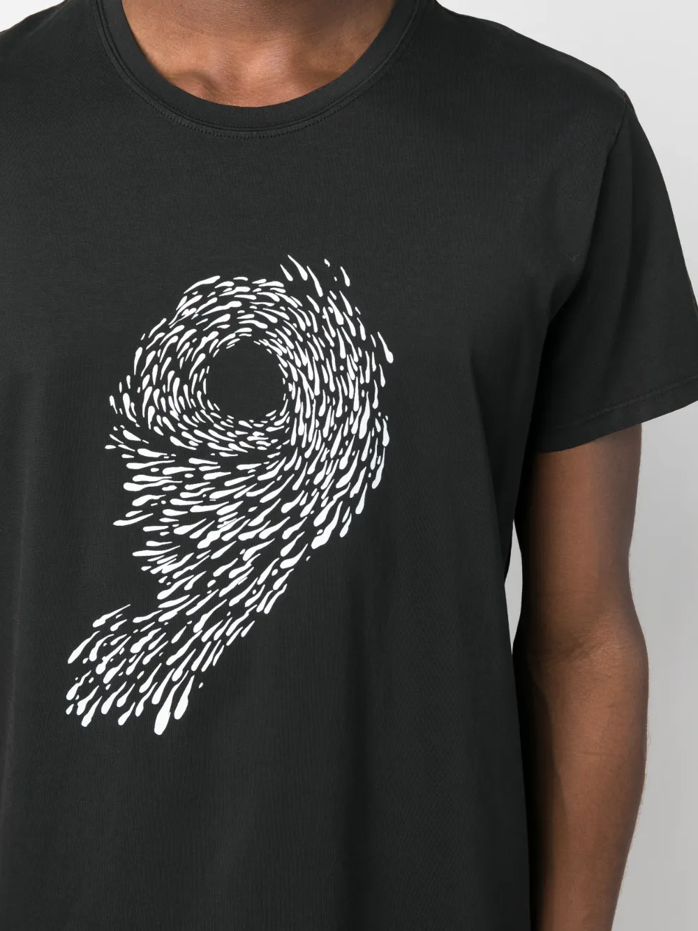 14bros Graphic-print Cotton T-shirt In Black