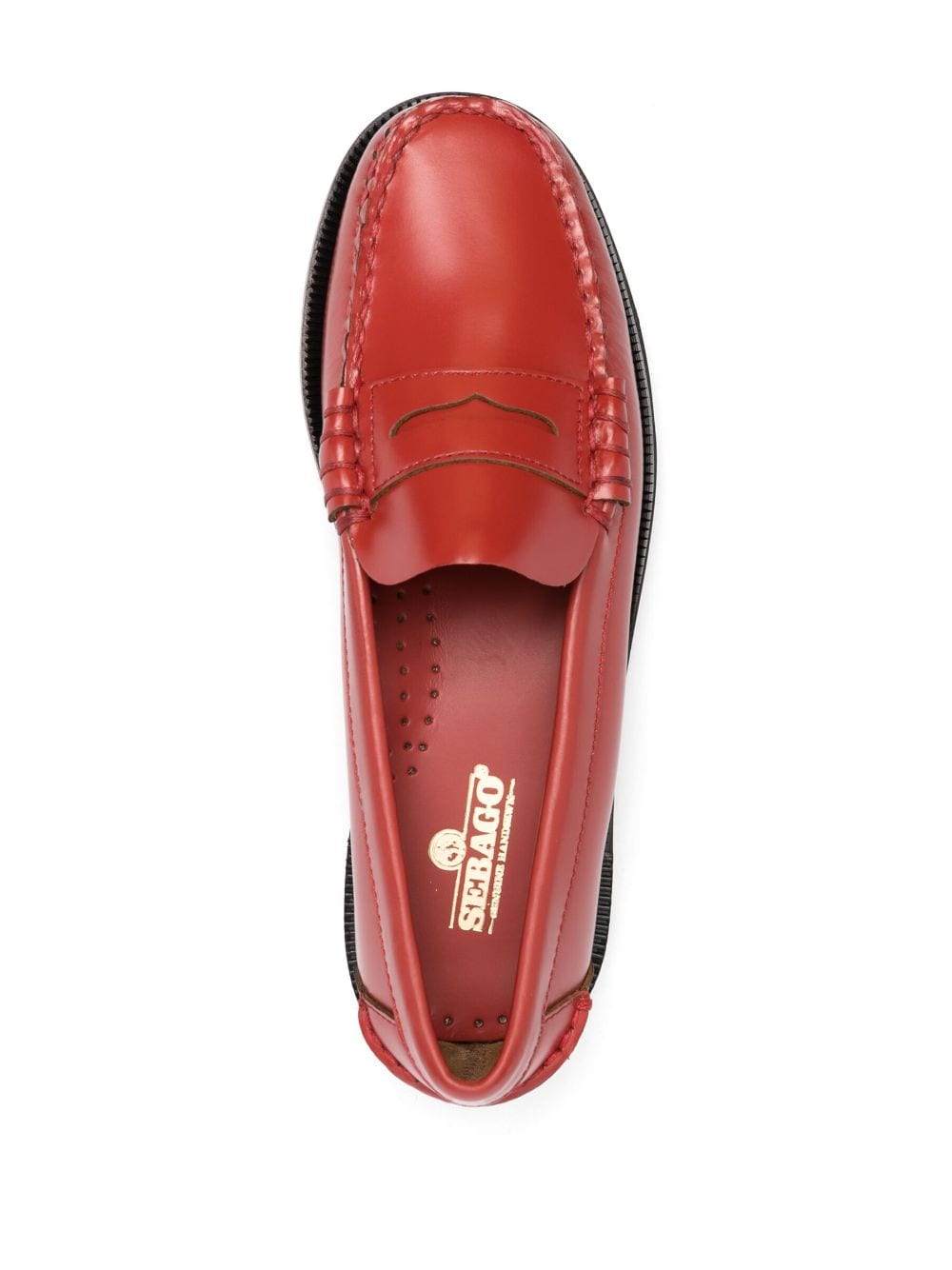 Shop Sebago Slip-on Style Loafers In Red