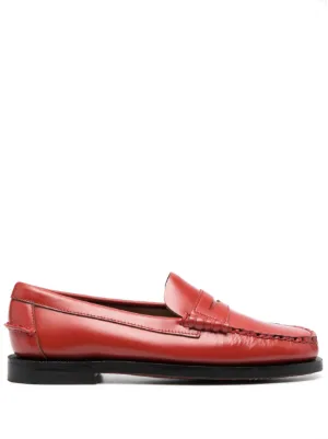 Ferragamo Vivaldo logo-plaque Loafers | Red | FARFETCH