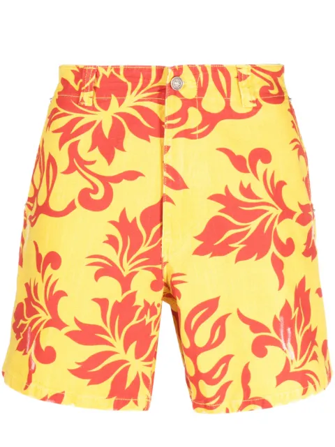 ERL graphic-print knee-length shorts