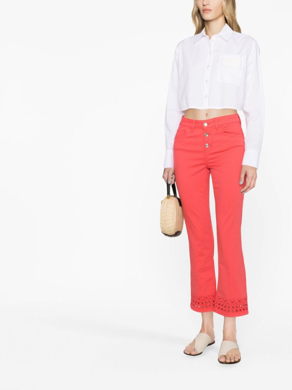 LIU JO Cropped jeans - Roze