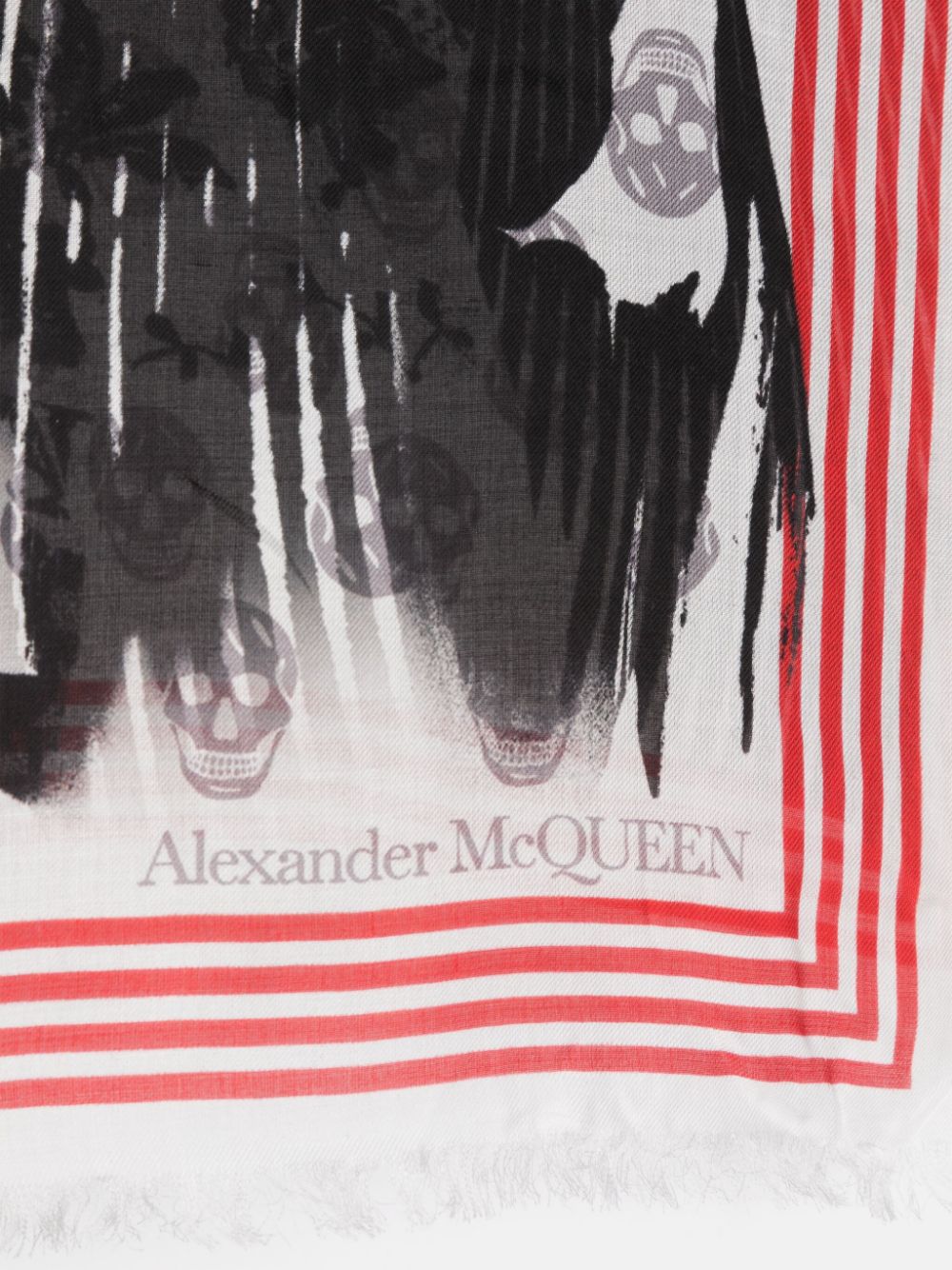 Alexander McQueen Collage Biker Skull scarf Men