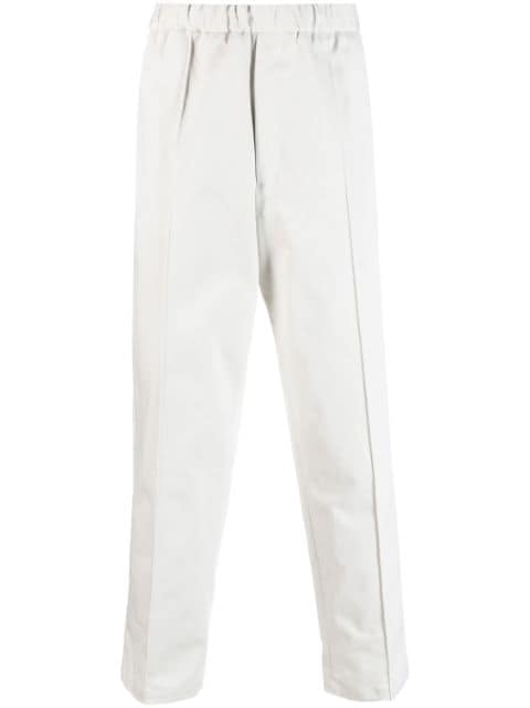 Jil Sander - elasticated-waist straight-leg trousers