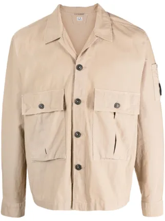 C.P. Company flap-pocket Cotton Shirt Jacket - Farfetch