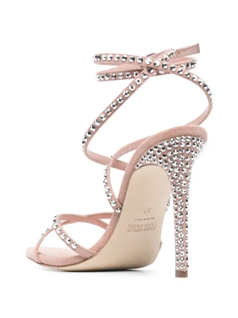 Paris Texas Holly Zoe lace-up 115mm sandals PX945CXSACHROSE - 2
