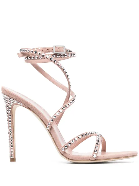 Paris Texas - Holly Zoe lace-up 115mm sandals
