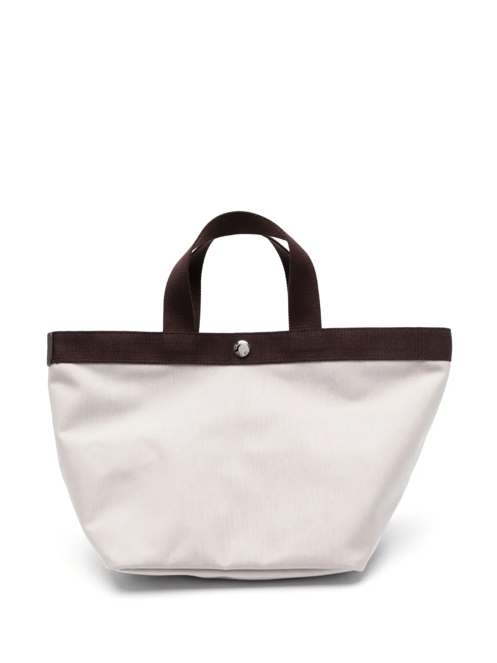Hervé Chapelier Mittelgroßer Shopper aus Canvas | Nude | Image 1