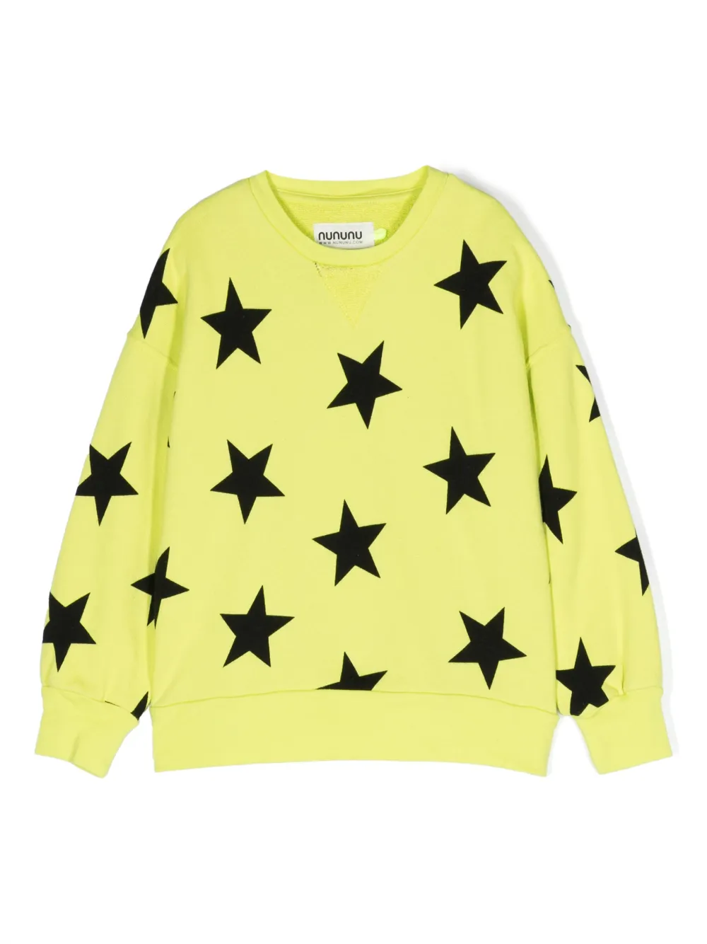 Nununu Kids' Star-print Sweatshirt In Green
