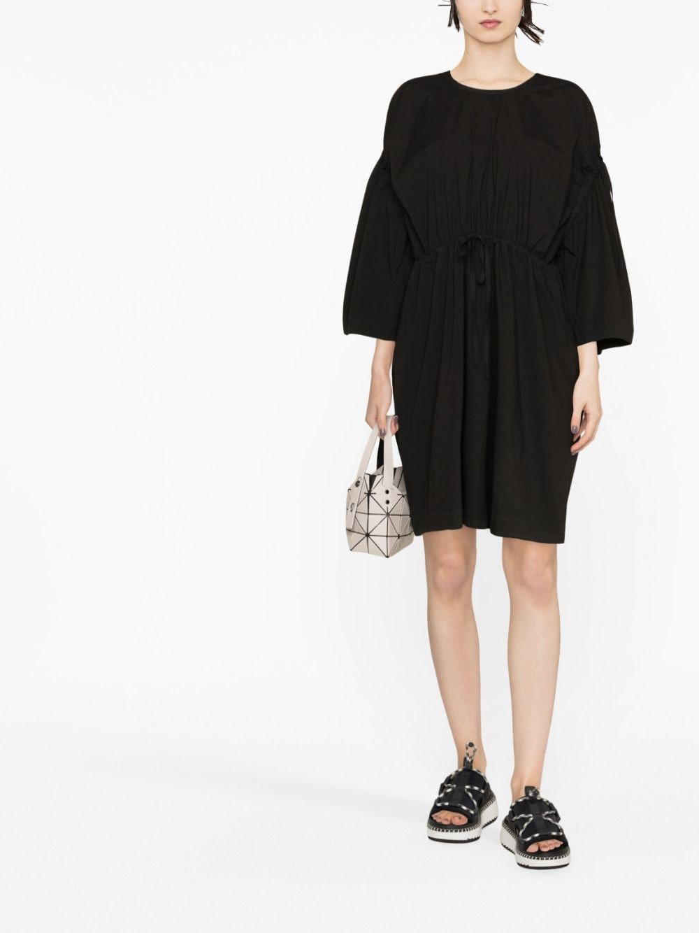 Shop Henrik Vibskov Puff-sleeve Minidress In Black