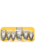 Fornasetti graphic-print tray - Yellow