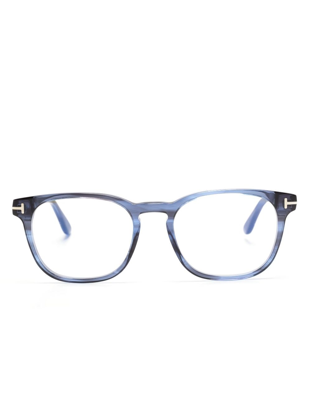 Tom Ford Round-frame Glasses In Blue