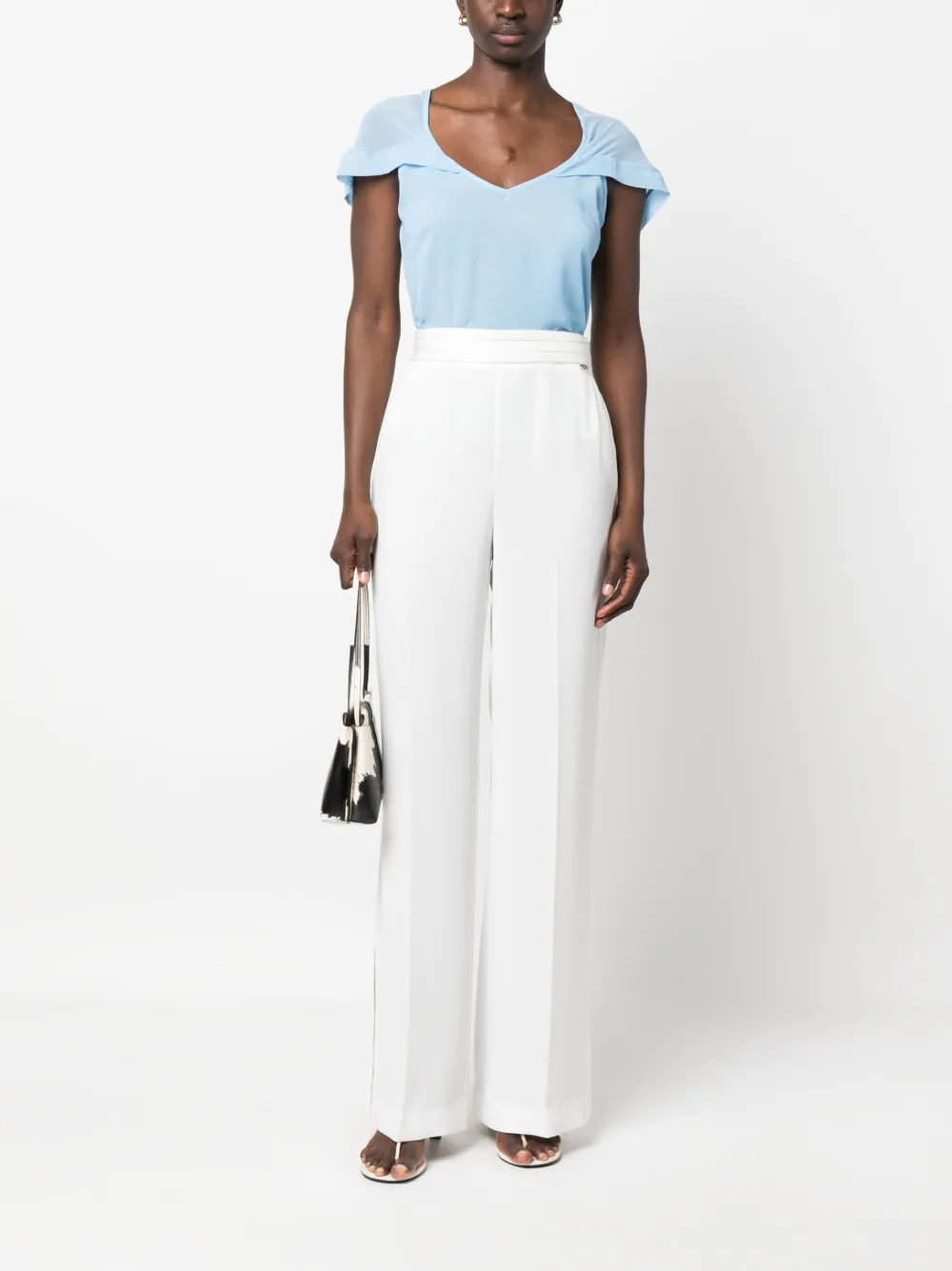 LIU JO high-waisted tailored trousers - Wit