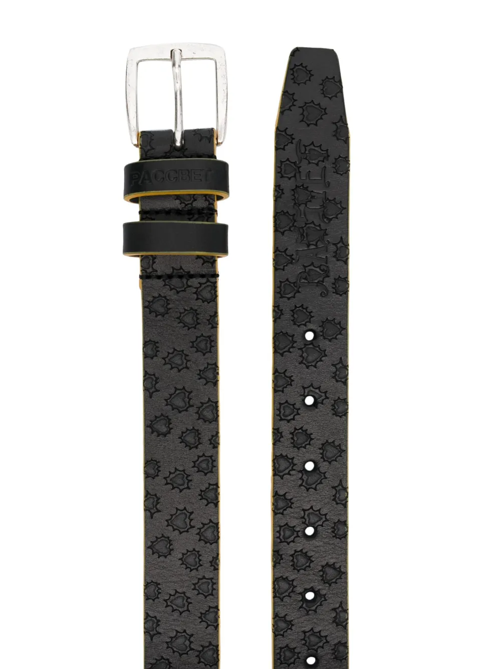 PACCBET Leren riem - Zwart
