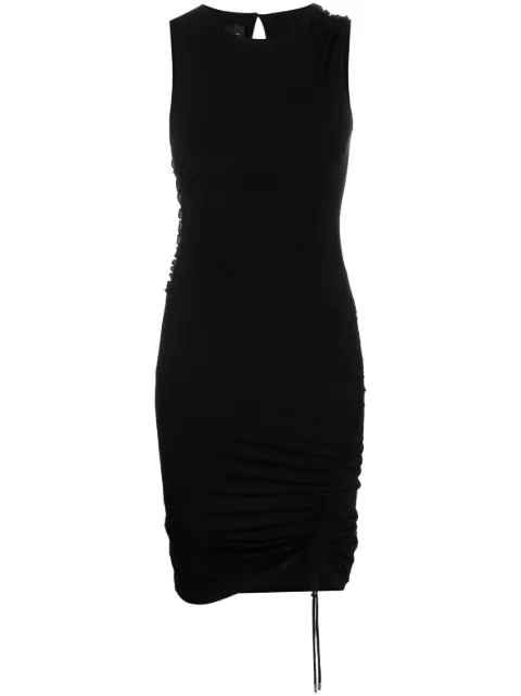 PINKO - ruched sleeveless mini dress