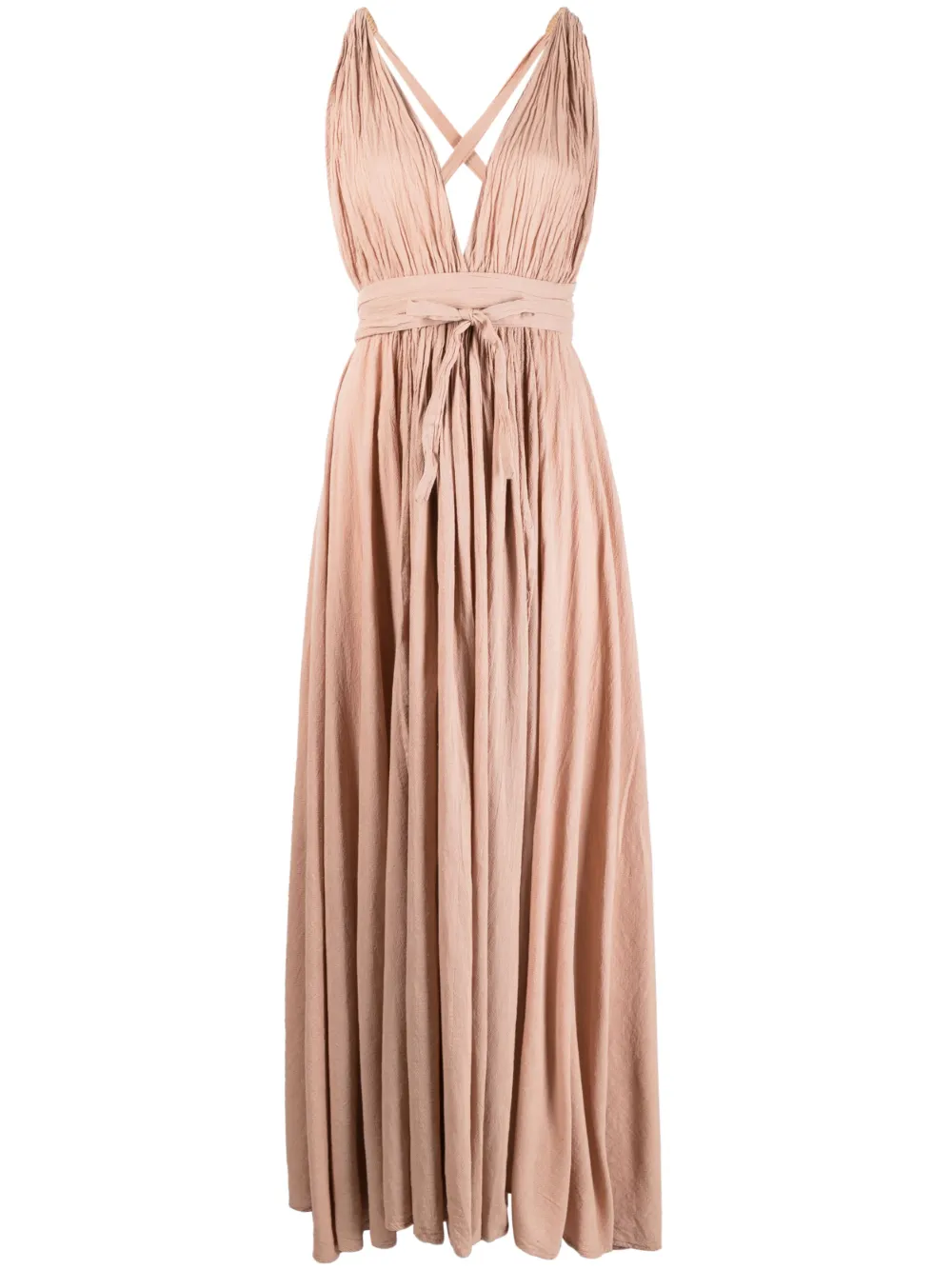 Caravana ruched long dress