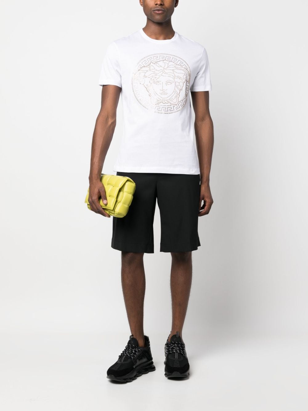 Versace - Medusa Studded Taylor Fit T Shirt - Black