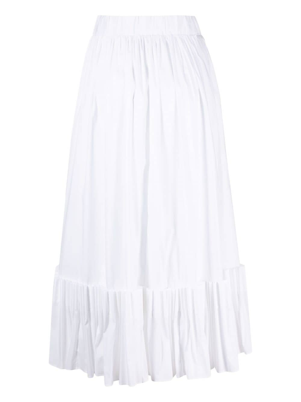 Simonetta Ravizza Maxi-plooirok - Wit