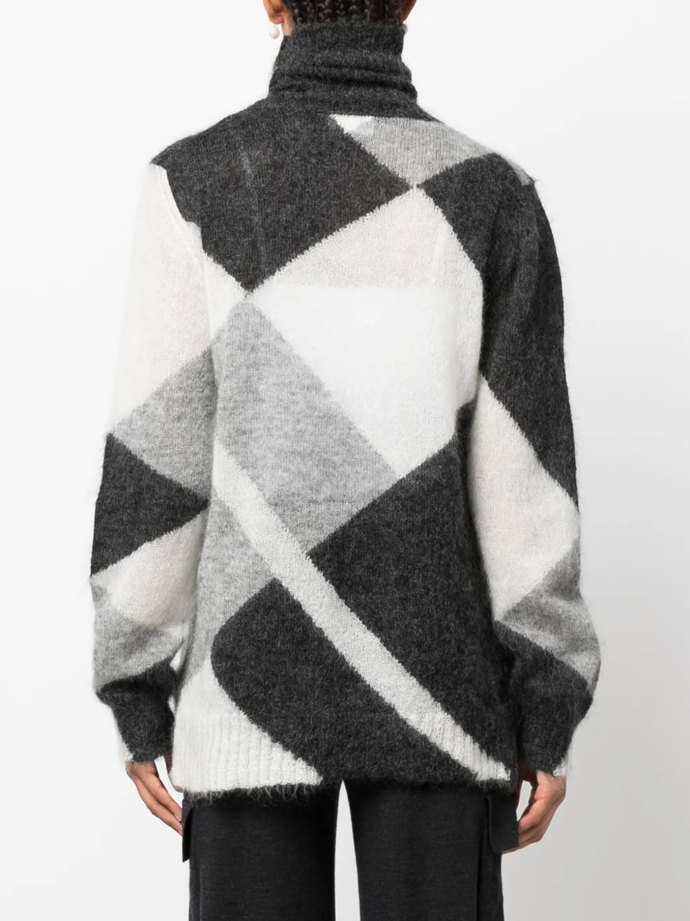 P.A.R.O.S.H COLOUR-BLOCK ROLL-NECK JUMPER