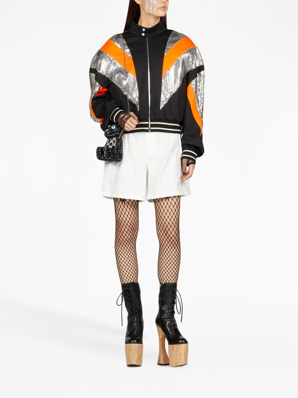Gucci Shorts met logopatch - Wit