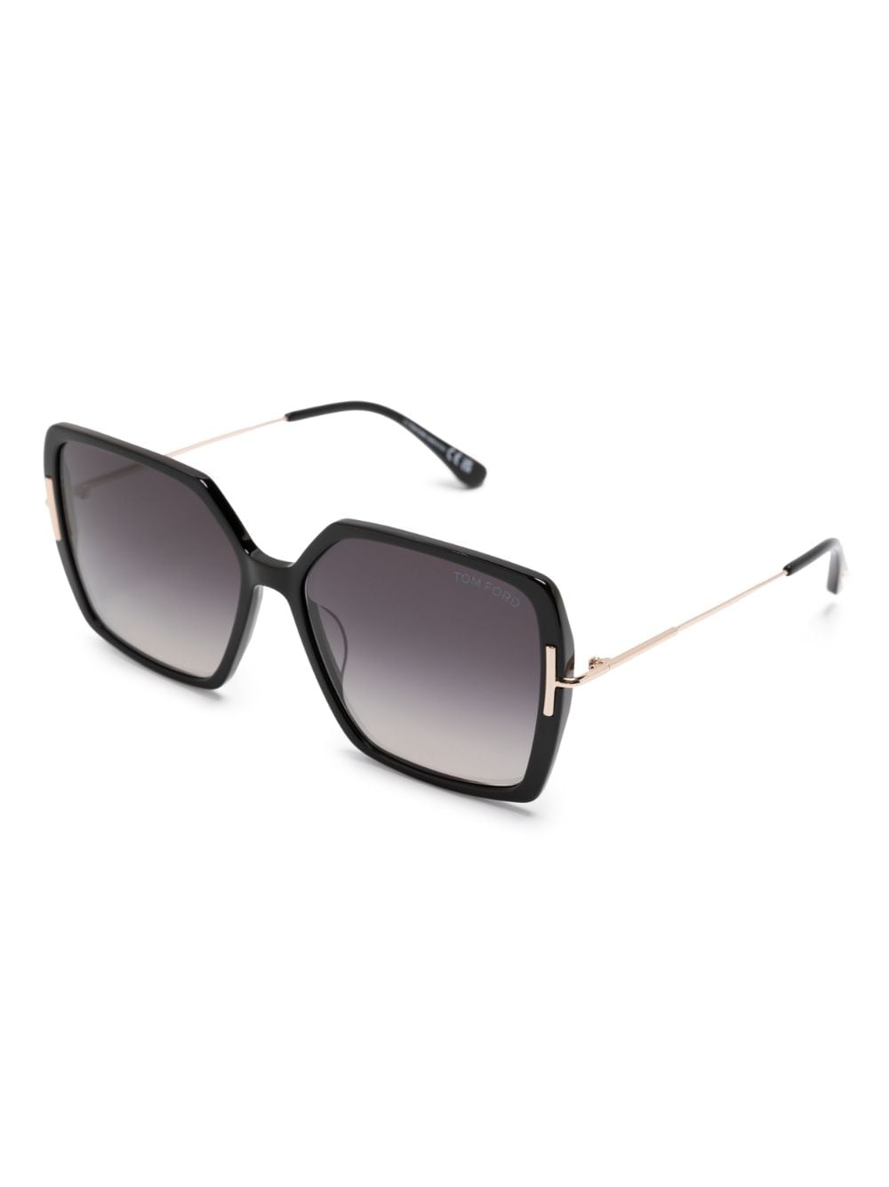 TOM FORD Eyewear Zonnebril met vierkant montuur - Zwart