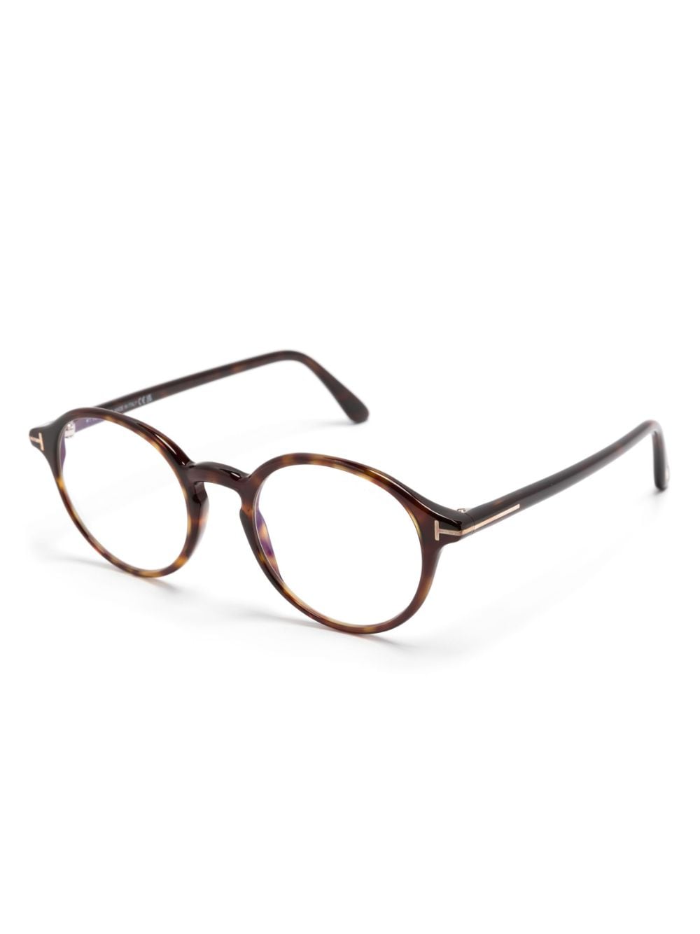 TOM FORD Eyewear Bril met rond montuur - Bruin