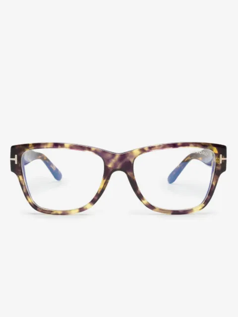 TOM FORD Eyewear tortoiseshell-effect square-frame glasses