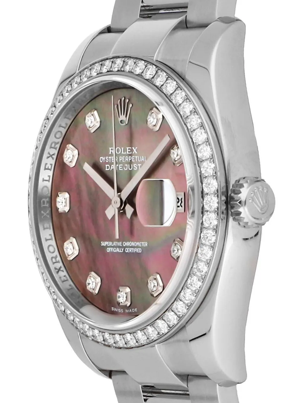 Rolex 2009 pre-owned Datejust horloge - Black, Mother of pearl