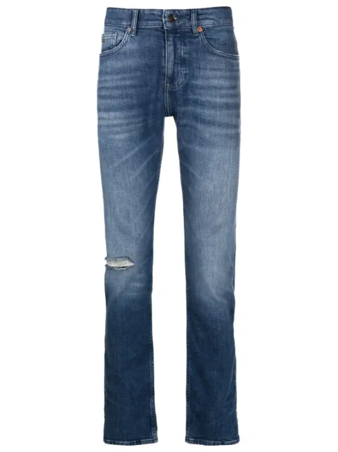 BOSS Gerafelde jeans