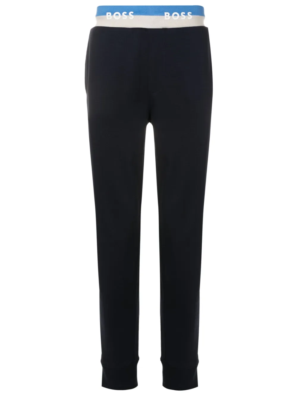 BOSS Calça de moletom Lamont com logo no cós | Azul | Image 1