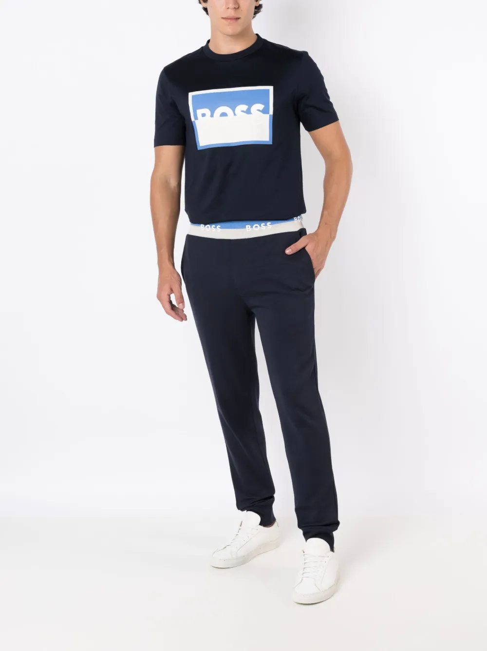 BOSS Calça de moletom Lamont com logo no cós | Calça esportiva | Image 2