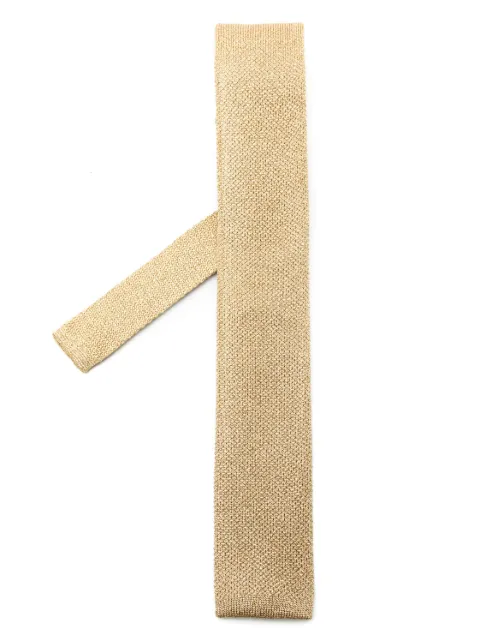 BOSS Gravata de tricô metalizado