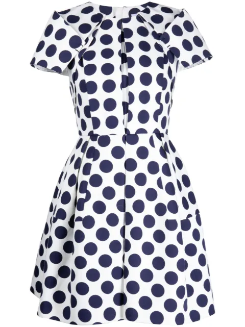 polka-dot A-line minidress