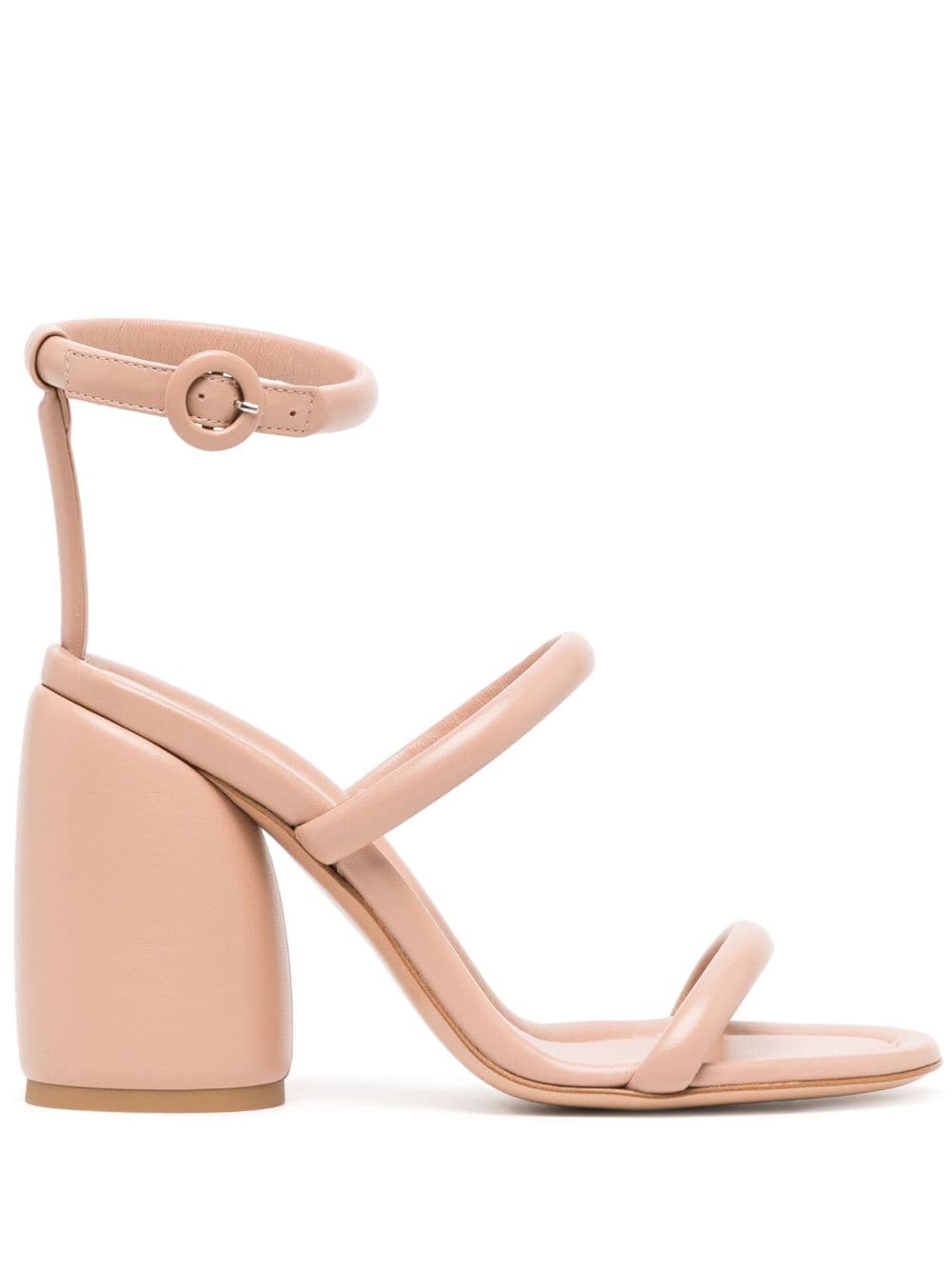 Gianvito Rossi High Block Heel Strappy Sandals In Pink