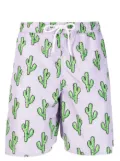 yes i am cactus-print drawstring swim shorts - Purple